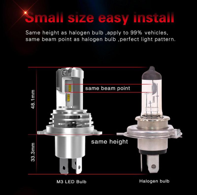 Halogen Bulb Standard Size Car LED Headlight