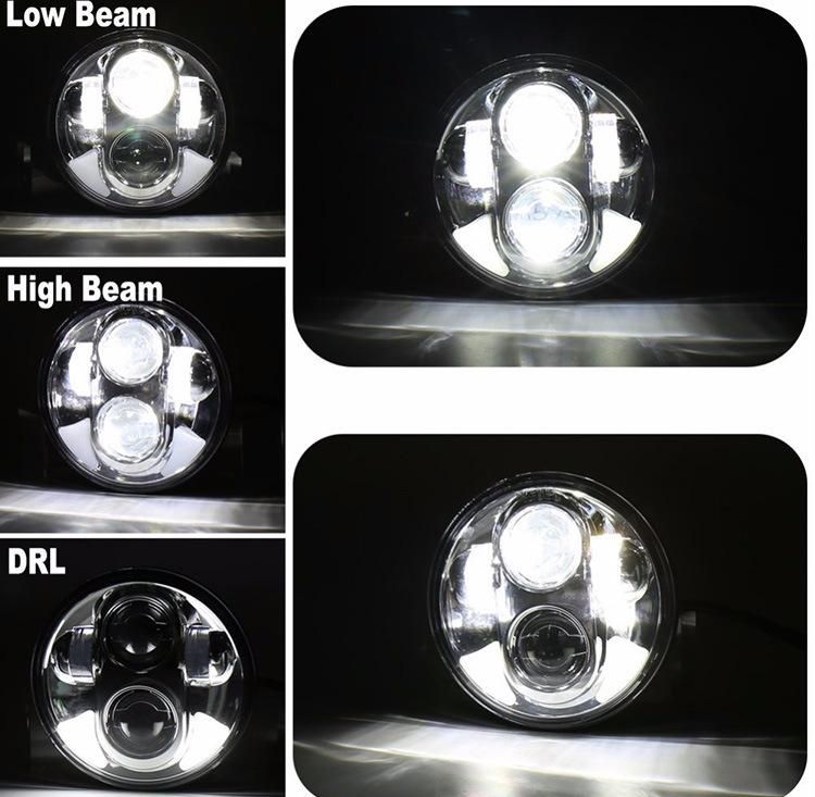 5.75 Inch 40W High Low DRL LED Motorcycle Headlight