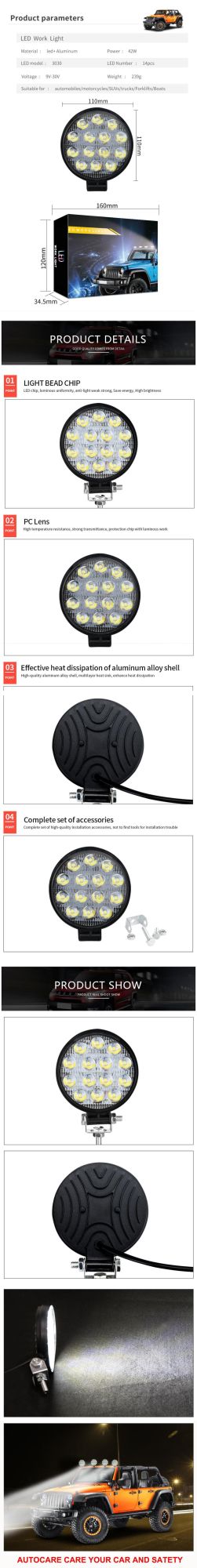 LED Working Light Factory Offer LED Car Working Light Cheap Price LED Working Light