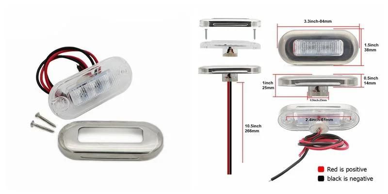 12V IP68 LED Courtesy Light Marine Boat Light