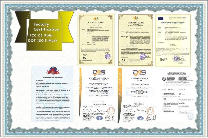 SMD 3014 Certified by DOT FCC E-MARK Ce Car Bulb