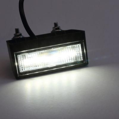 Factory Price High Quality 10-30V Rectangle Caravan Coach RV LED License Light Trailer Plate Lamp