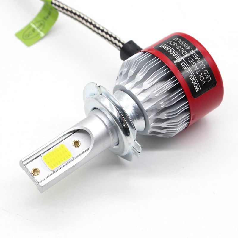 6000K 12V C6 H3 H7 H1 8000lm 9007 H13 H4 H11 Auto Headlight LED Bulbs Bullet Super Bright Turbo for Car Light LED Lamp