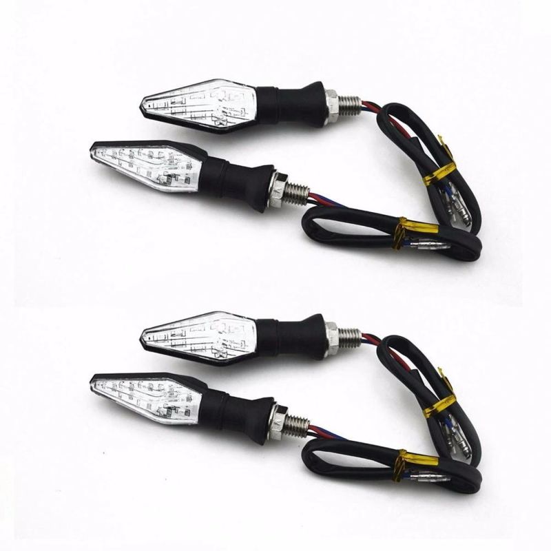 12V Universal Motorcycle LED Turn Signal Light Indicators Amber Blinker Light Flashers Lighting Motorcycle Accessories