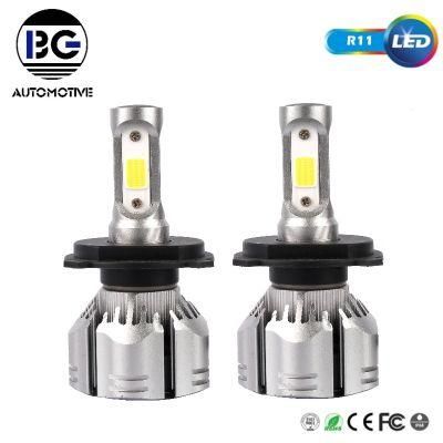 Super Bright R11 12000lm Fan Auto Lights LED Headlight Bulbs 360 Light 9006 9005 Car H4 LED Headlight H7