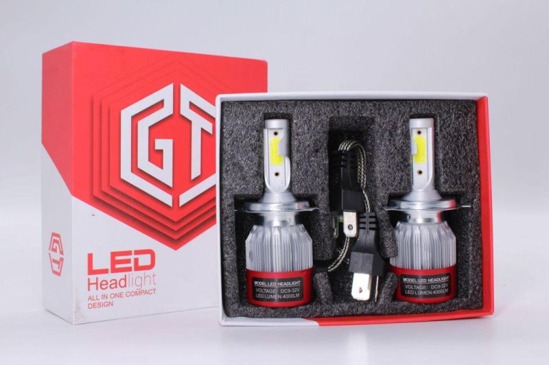 6000K 12V C6 H3 H7 H1 8000lm 9007 H13 H4 H11 Auto Headlight LED Bulbs Bullet Super Bright Turbo for Car Light LED Lamp