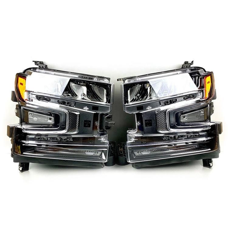 Pick up Truck 4 Len Projector Full LED Headlamp Headlights for Silverado 1500