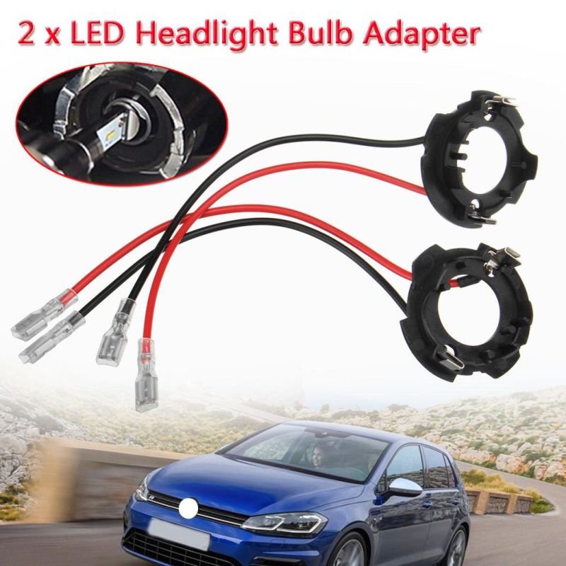 Car LED Headlight Special H7 H4 Fixed Buckle Base Front Big Bulb Auto Parts