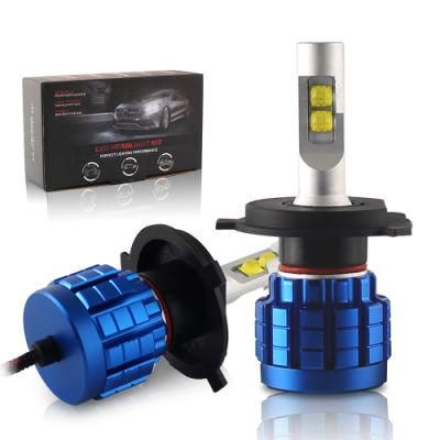 Auto H4 Headlight Kit, 12V 24V COB H7 Bulbs 16000lm Fanless H7 H4 LED Headlight for Car