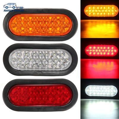 24LED 6 Inch Oval Rubbermount Tail Lights