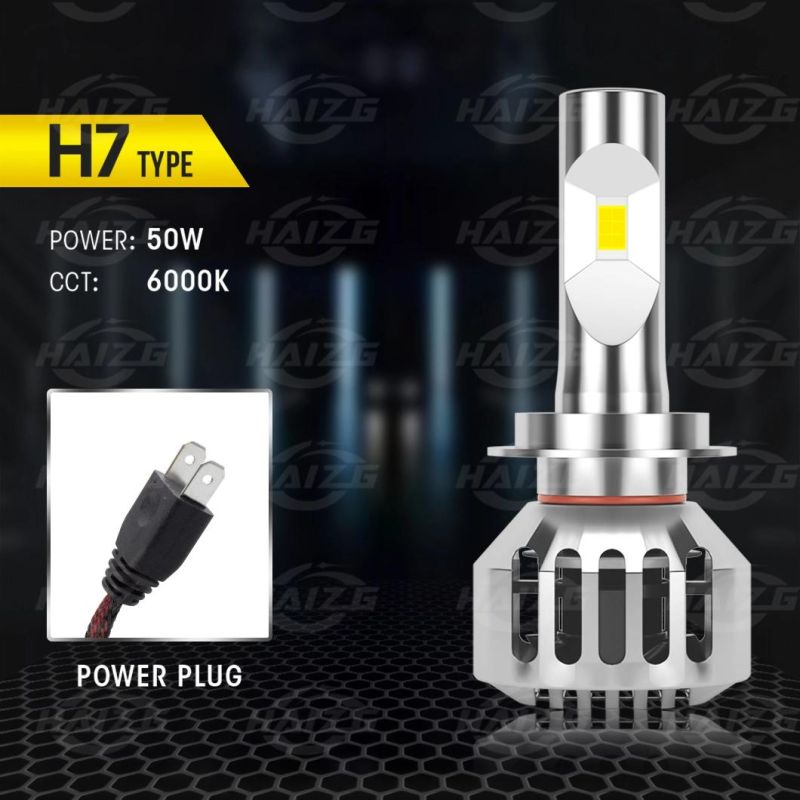 Haizg Auto Lighting System LED Lights H1 H4 H7 H11 9005 9006 Car LED Headlights Accessories Luces LED for Car