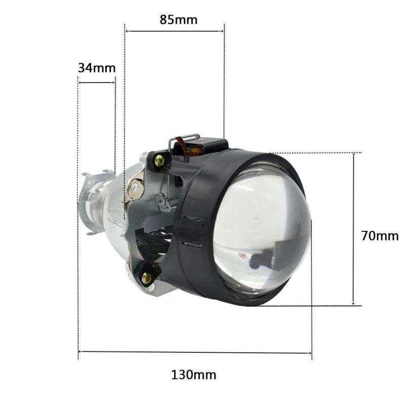 2.5 Inch Bixenon HID Car Projector Lens Fit for H1 H4 H7 Car Headlight Headlamp Lamp Bulb Car Assembly Kit