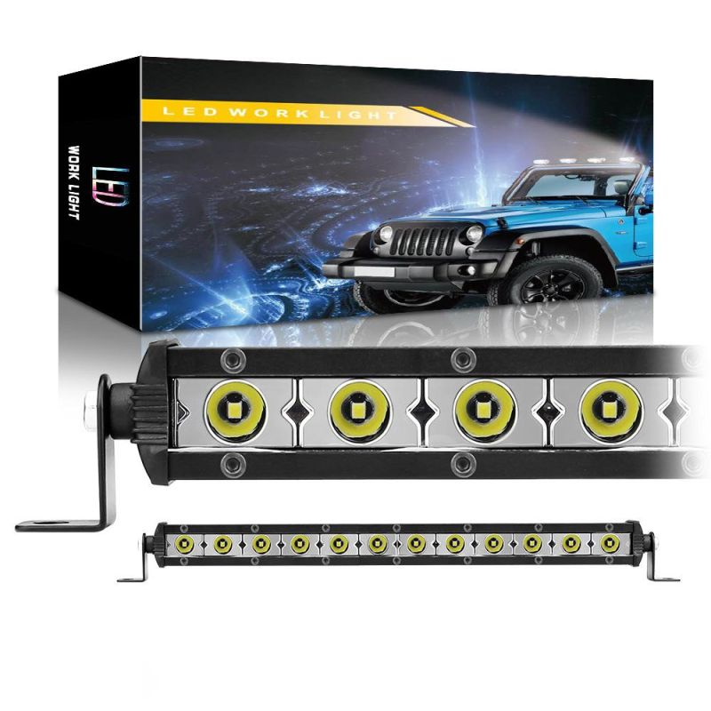 Dxz 3030 Light Bar 12LED 36W Work Light Single Row Spotlight Car Parts Automotive Lighting System Driving Light