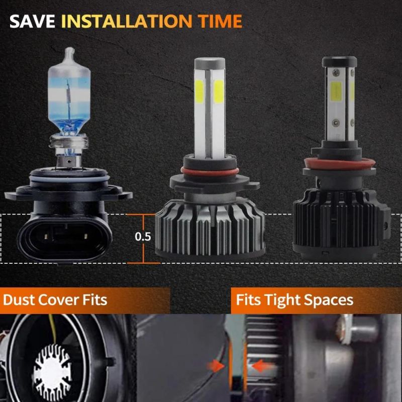 Classic 4sides COB 6500K IP68 7200lm N4s LED Headlight