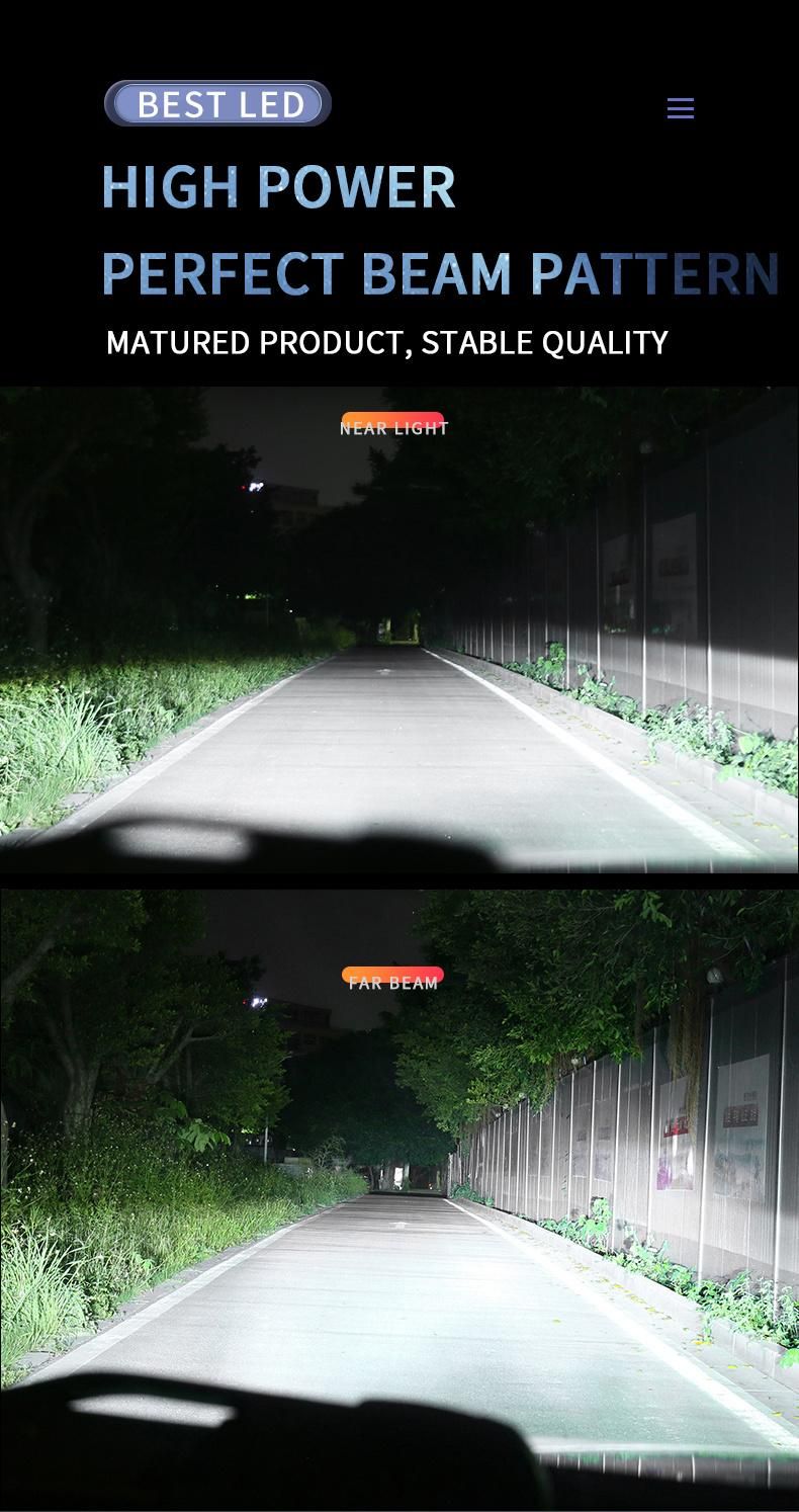 V11s Seoul H13 H15 LED Headlight Fanless White 6500K 48W Hb4 H3 H4 LED Headlights 4500lumens