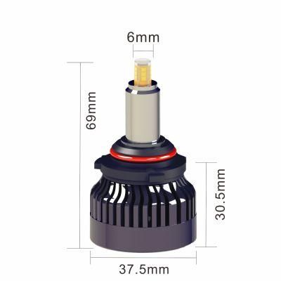 H1 H3 H7 H11 9012 9005 9006 Automotive LED Headlight Bulbs with Cooling Fan