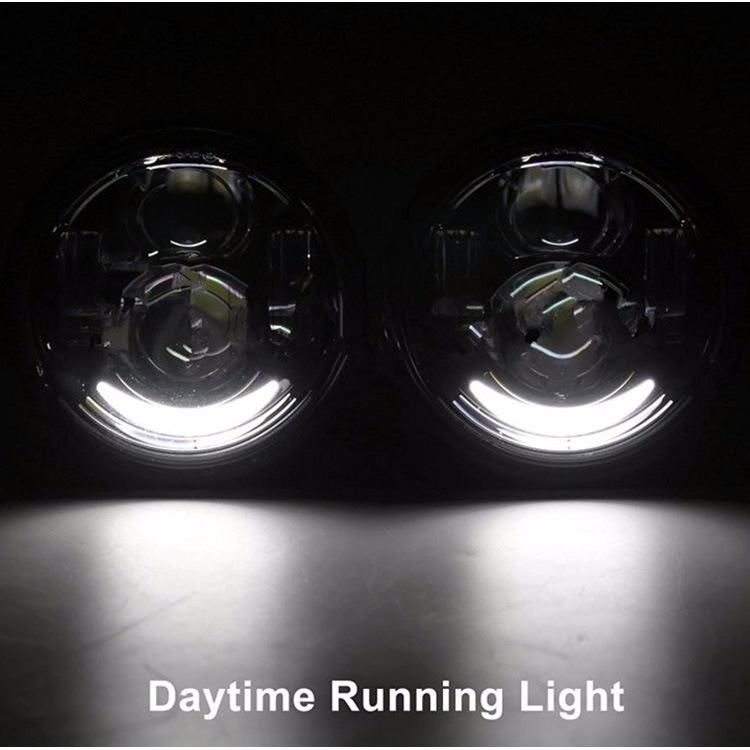 Motorcycle 5 Inch Moto Round Headlamps for Harley Dyna Fxdf Model Driving Lamps 5" Fat Bob Projector LED Headlight