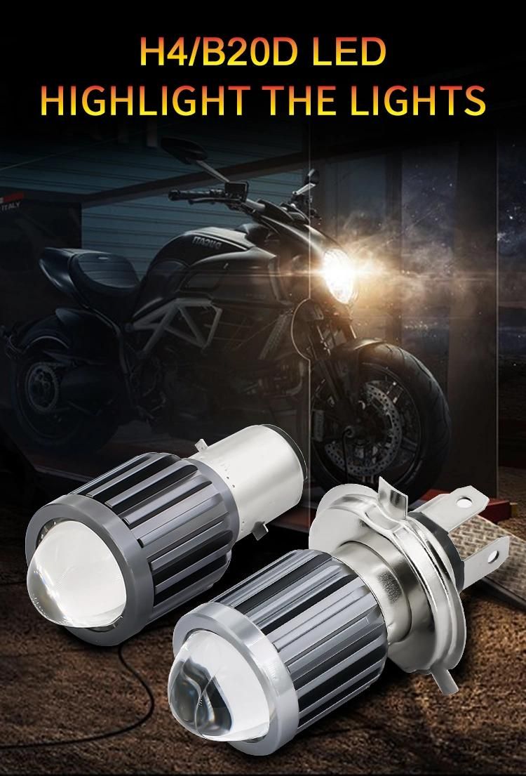 Hot Selling LED Motorcycle Headlight Projector Lens 36W 8000lm IP68 3000K/6000K Csp Chip 9-32V Auto Headlight Electric Motorcycle Lights