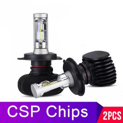 Factory Direct Fanless S1 H1 H3 H4 H7 H11 Hb3 Hb4 9012 Csp Chip 6000K Super Bright S1 Car Universal LED Headlights