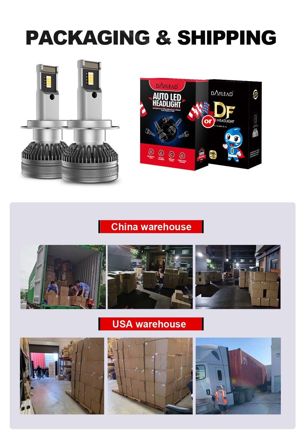 LED Headlight Bulb 11000lm H1 H3 H7 H11 9005 9006 H13 9004 9007 H4 Mini Size Auto LED Headlight