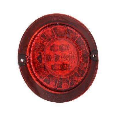 Adr 10-30V UV PC Lens 4 Inch Round Indicator Turn Reverse Signal Tailights LED Caravan RV Coach Bus Tail Lamp