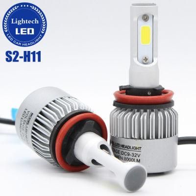 All in One Lightech 60W 8000lumen COB Bombillios C6 S2 LED Headlights Kit