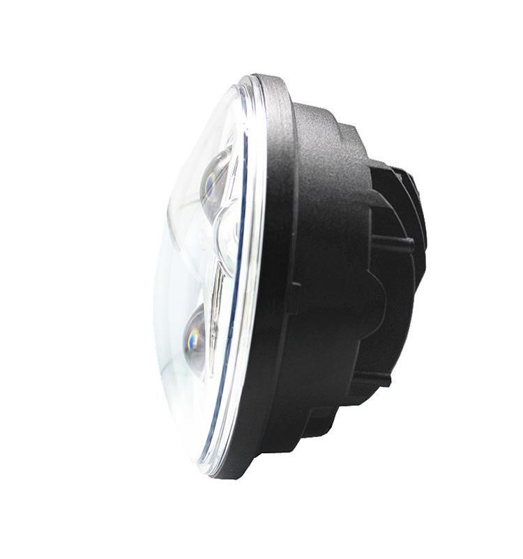 5.75 Inch Round 40W White DRL High/Low LED Motorcycle Headlight