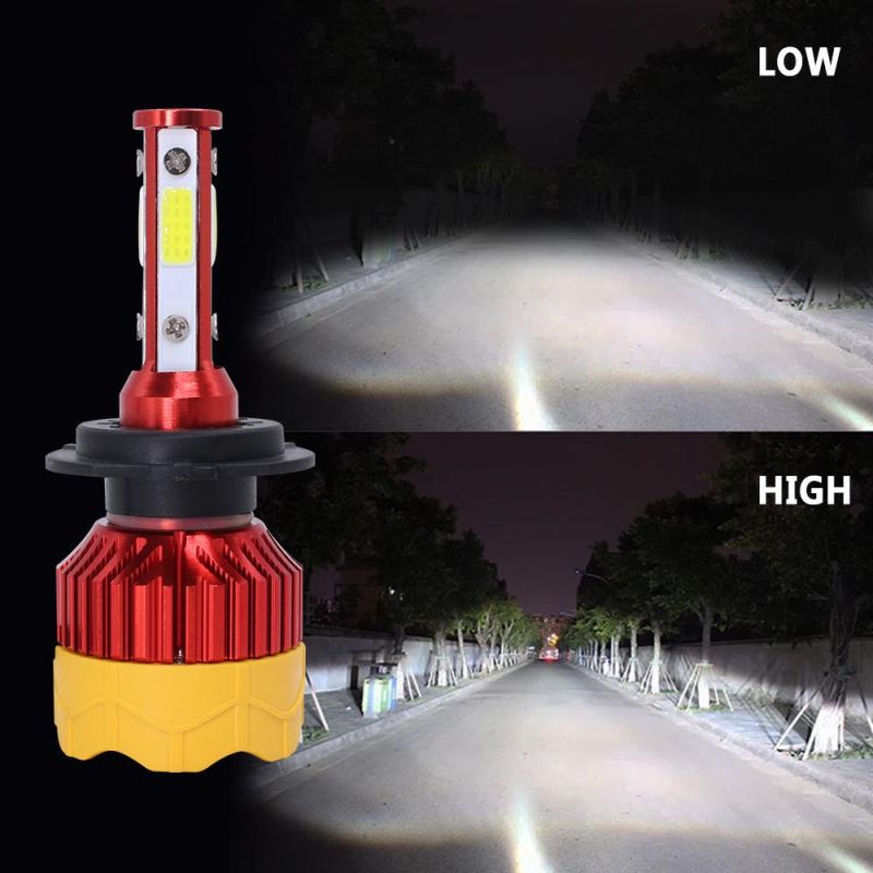 K7 4-Sides Chip H4 H7 H11 8000lm LED Headlight with 9005 9006 G5 6000K LED Car Light and G20 H13 9007 9004 Auto Light