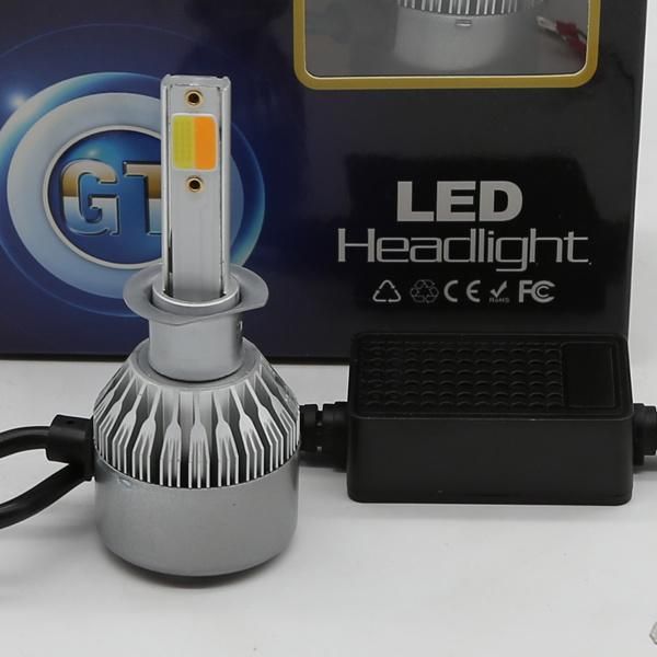 12V 36W White Yellow Dual Color Headlight H4 Hi Lo LED Bulb