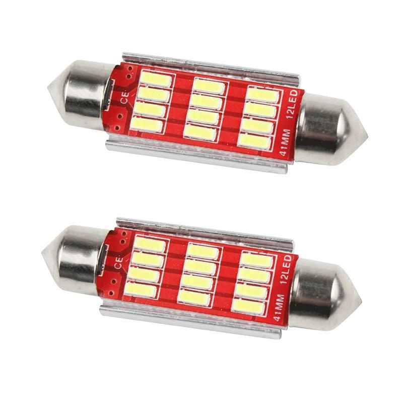 41mm Festoon Canbus 4014 12SMD C5w LED Reading Light for Car