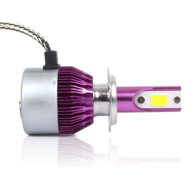 2020 New Product Purple Colour Outside Shell Auto Lamp H1 H3 H7 H11 9005 9006 Auto LED Car Headlight