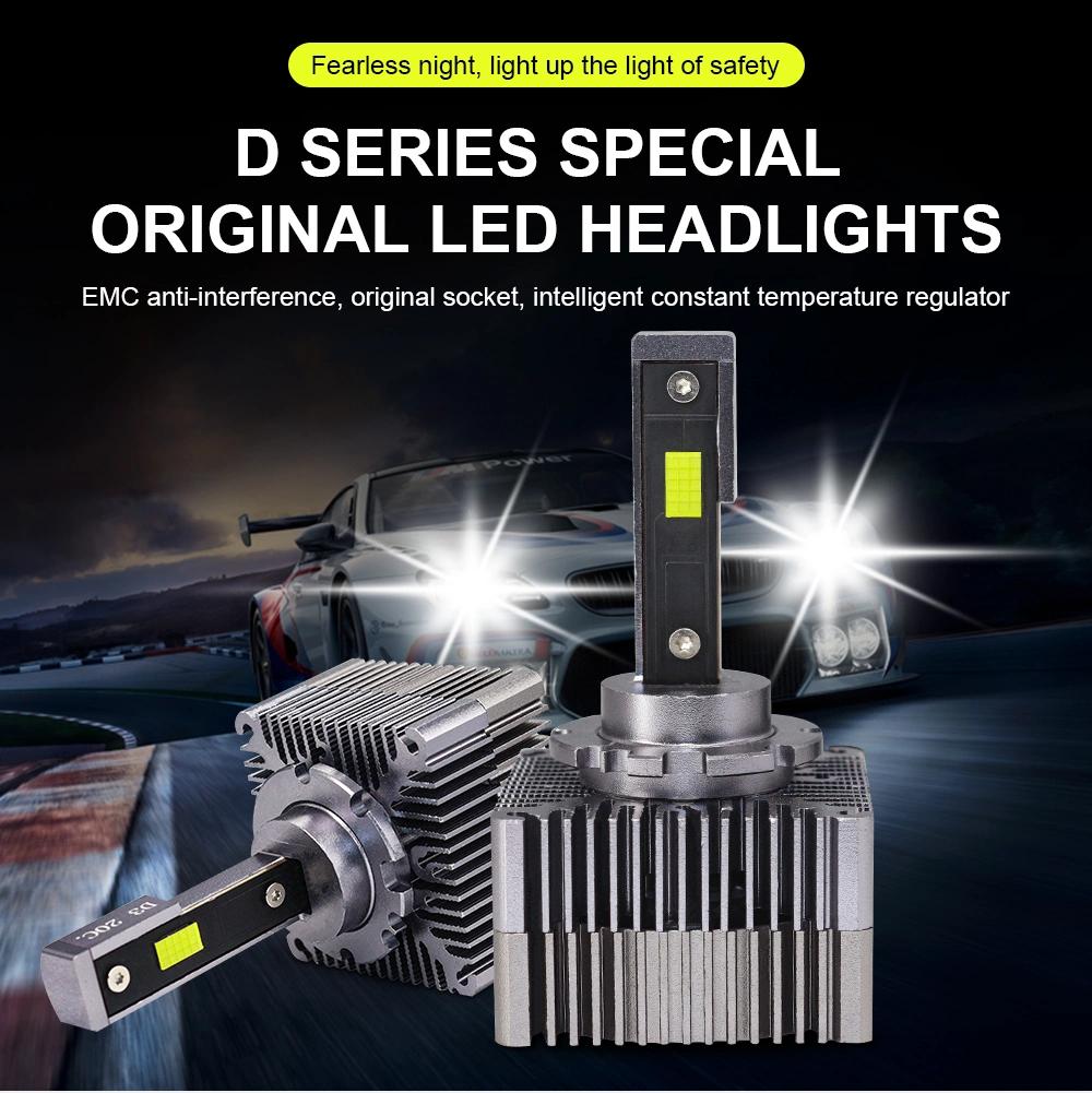 The Cheapest LED Car Headlights 72W 900lm 6000K 9-32V IP68 D1 Csp Chips Canbus LED Headlamp 6000K Auto Lights Headlights