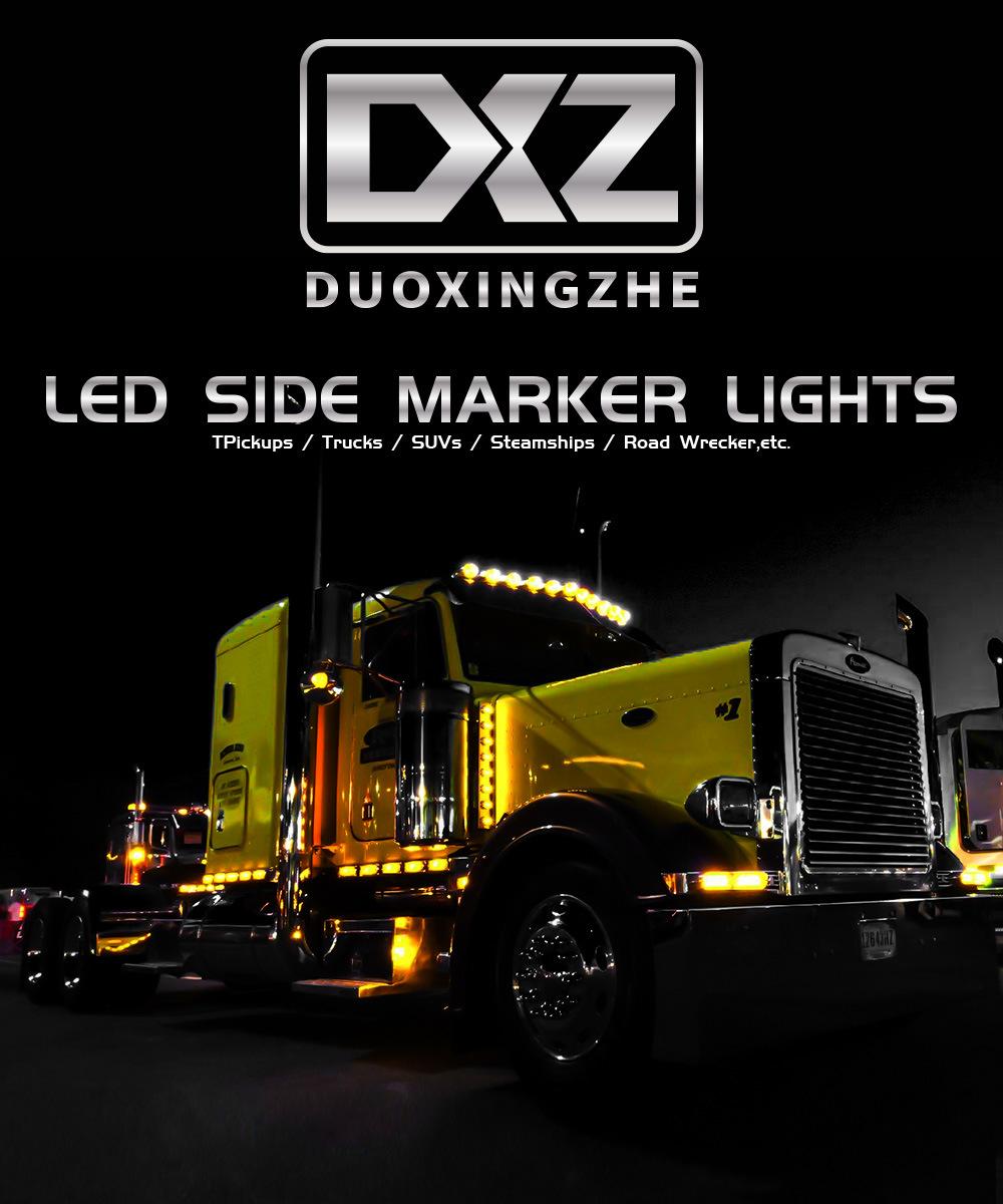 Dxz 12V 24V Truck LED Drivinglights Signal Warning Lights Tail Lights Flashing Hazard Lights