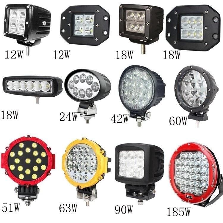 6.3 Inch 48W Mini LED Work Light Strip Spot&, Flood Light Bar SUV Driving Offroad