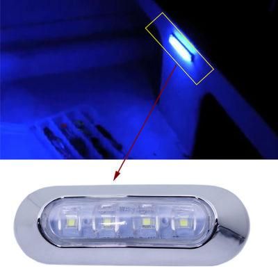 4 LED Emergency Warning Deck Grille Car Truck 12V 24V Boat Accent Side Maker Light