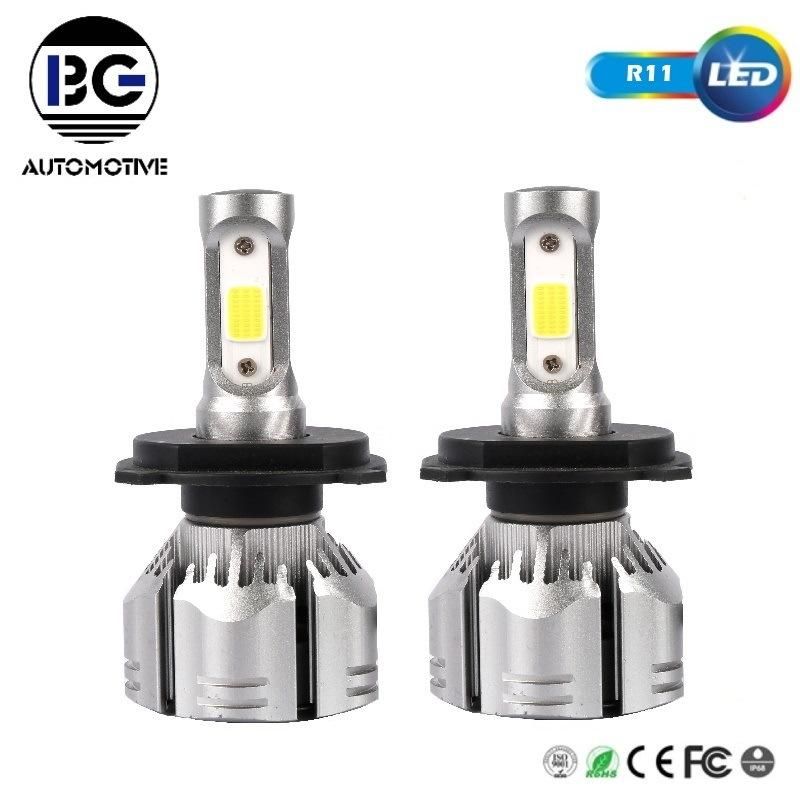 2021 Super Bright 12000lm LED H7, H11 Bulbs High Power 12V 24V Fan Cooling H1 H3 880 Hb3 9006 H11 H4 LED Headlight for Car
