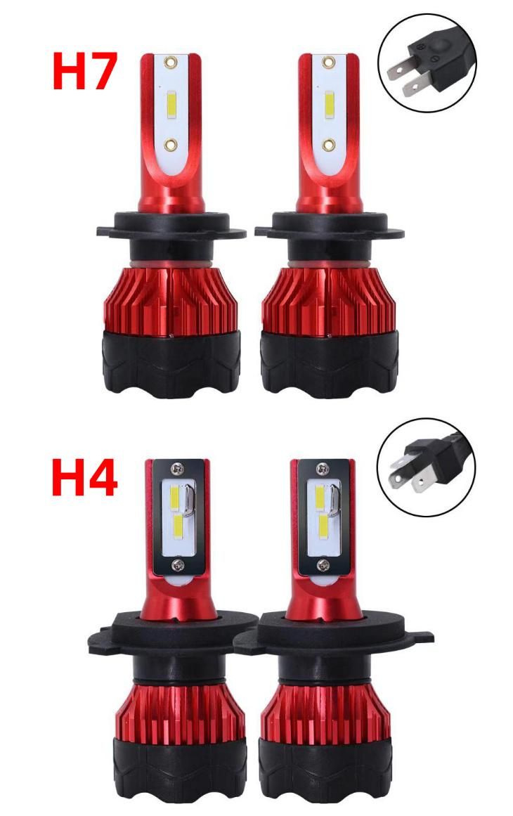 K5 Three Colors 1set LED Headlight H8 Auto Headlight 9005 9006 H4 H13 H7 880 H27 9004 9007 H11 881 LED H1 K5 55W 6000lm 6000K Auto Lamps