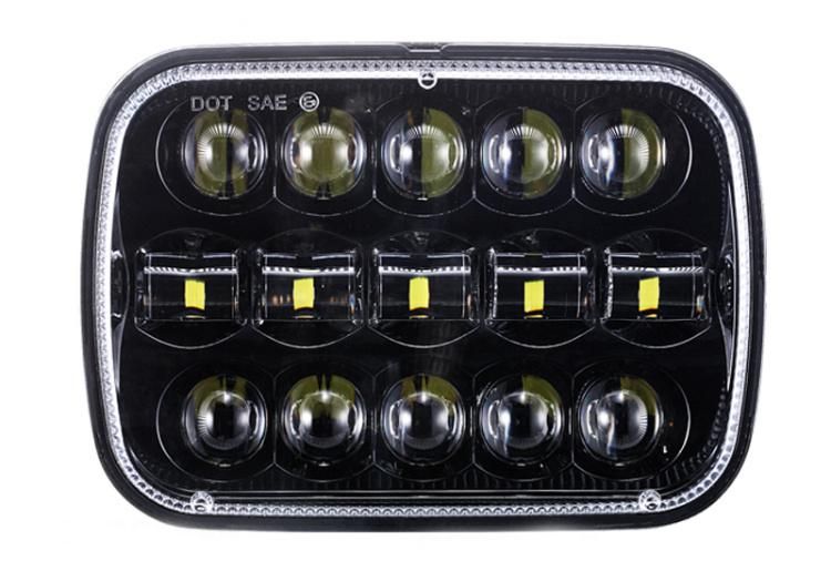 7X6 45W 5X7 Inch High Low Sealed Beam LED Headlight