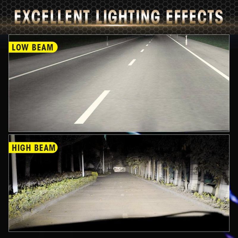 High Power 50W 10000lm High Low Beam LED Car Lights Bulb H4 H7 H11 H1 9005 9006 Xm70 LED Headlight for Car