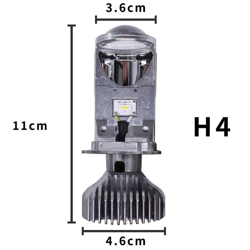 Mini H4 LED Headlight Projector with X3 S1 S2 C6 LED Bulb