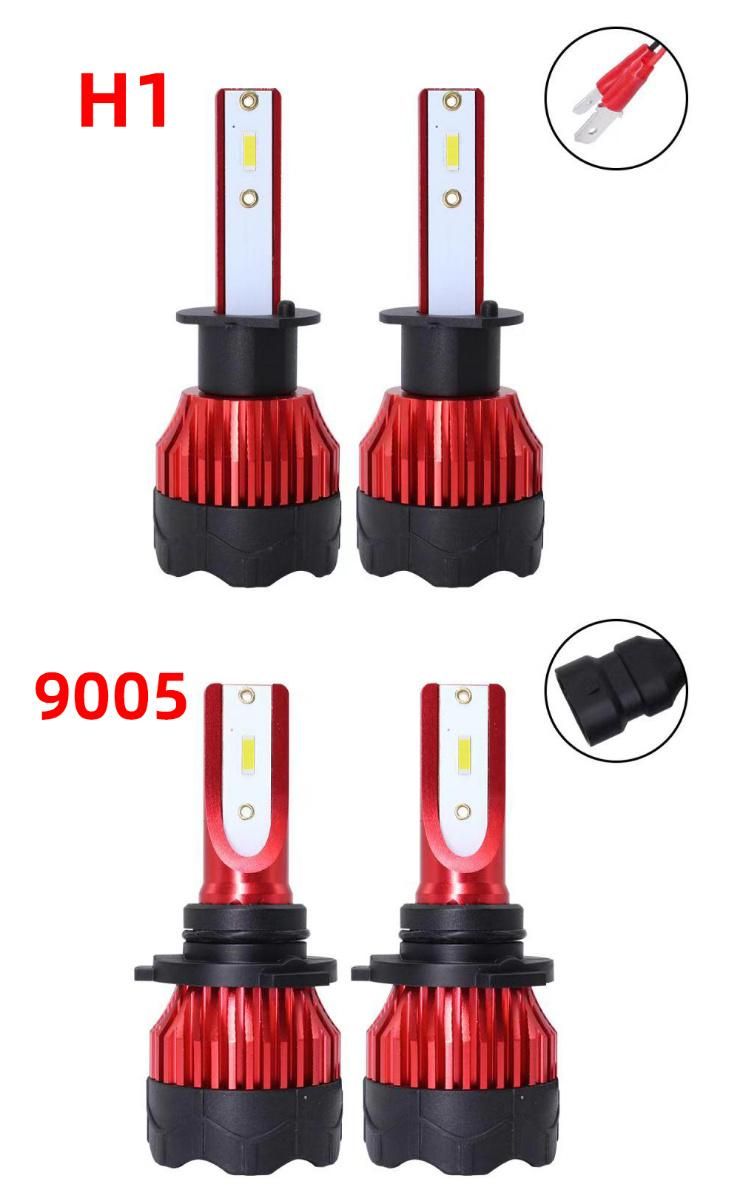 K5 Three Colors 1set LED Headlight H8 Auto Headlight 9005 9006 H4 H13 H7 880 H27 9004 9007 H11 881 LED H1 K5 55W 6000lm 6000K Auto Lamps