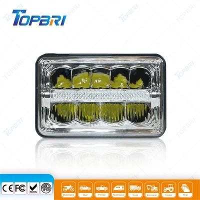 4X6inch 4X4 Offroad Auto 55W Sealed Beam LED Truck Headlight