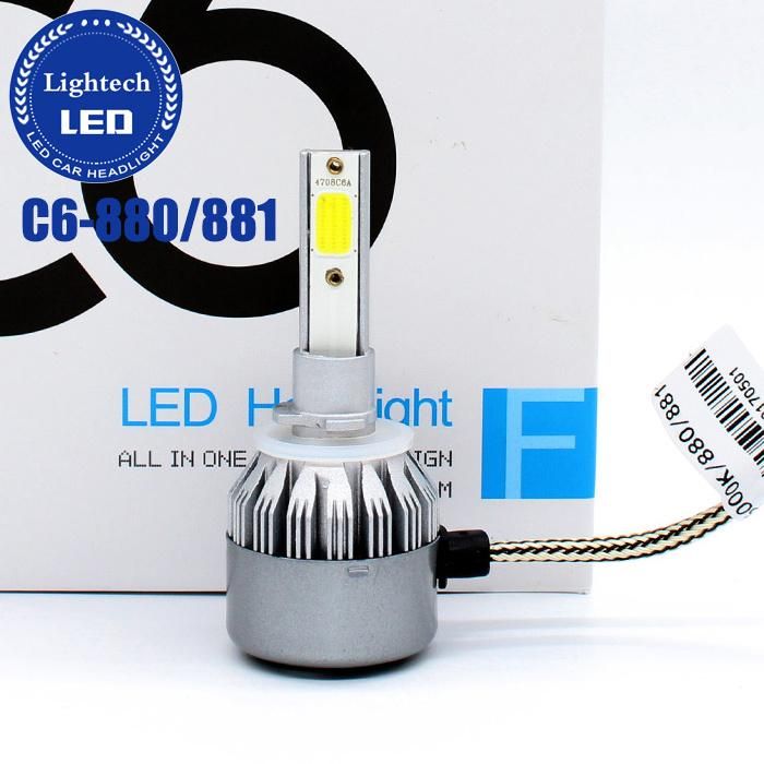 Lightech High Power 36W 4000lumen C6 COB LED 880 881 LED Headlight