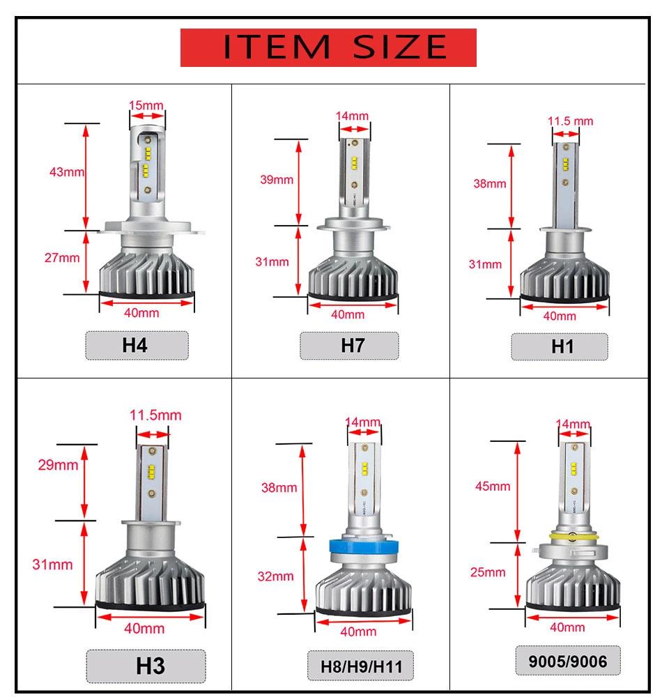 12V 24 LED Auto Light F2 X3 M3 LED Headlamp H4 H7 LED H8 H11 Car LED Headlight Bulbs