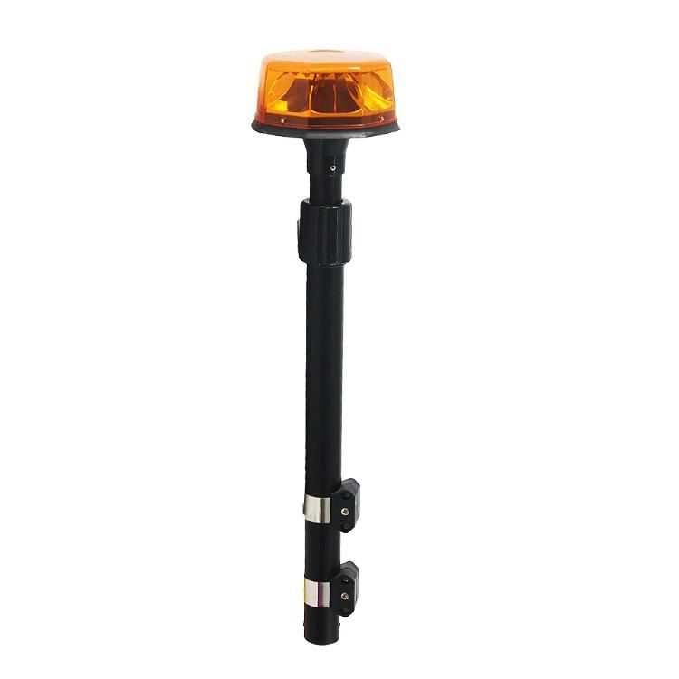 Police Telescopic Pole Warning Light Patrol Motorcycle Strobe LED Rotary Warning Light Motorcycle Rear Pole Beacon