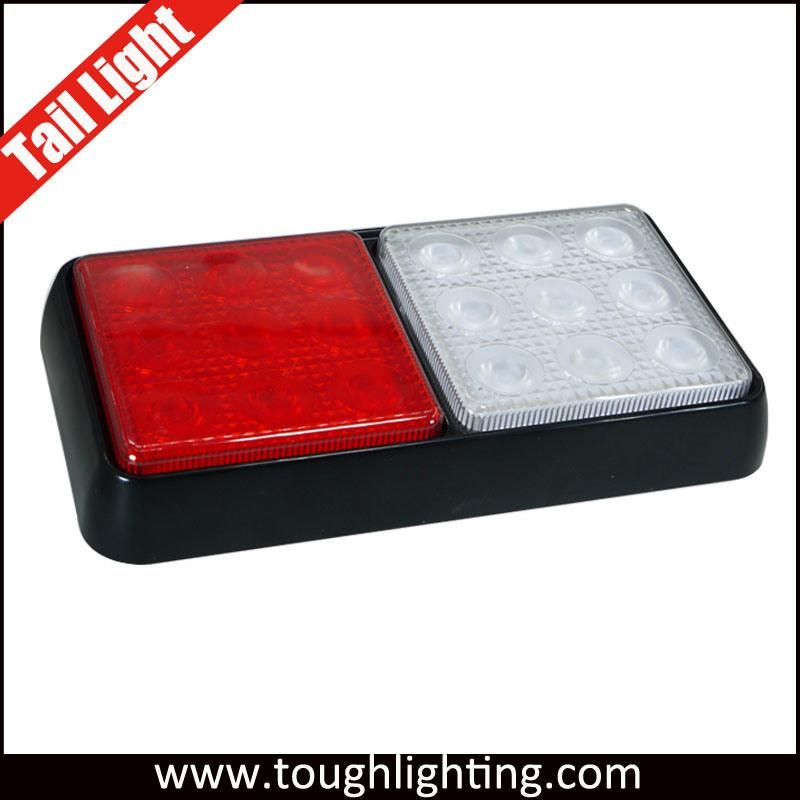 DC 12V Waterproof Ledtruck Reverse Brake Turn Signal Tail Light with E-MARK Certificate