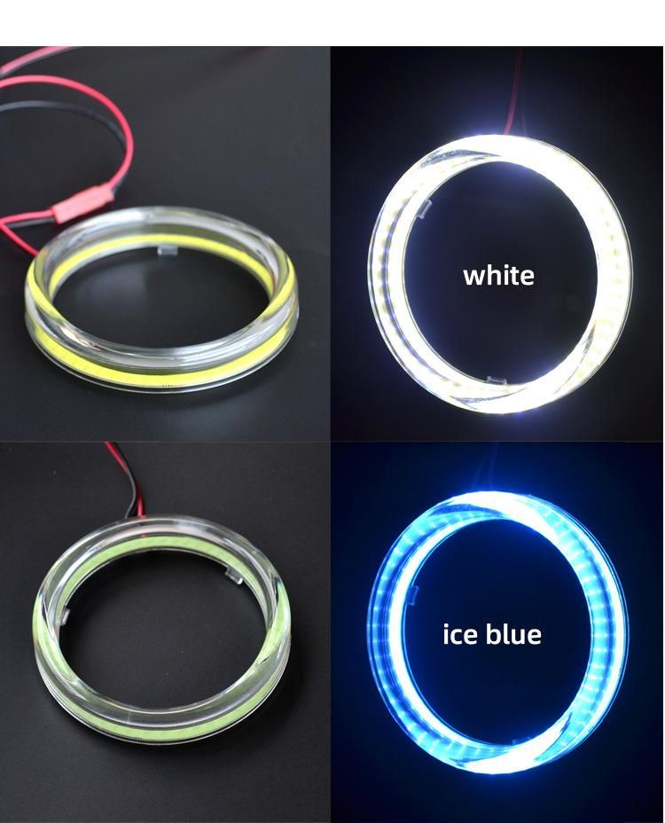 Bright COB Angel Eyes Ring Daytime Running Light Front Light