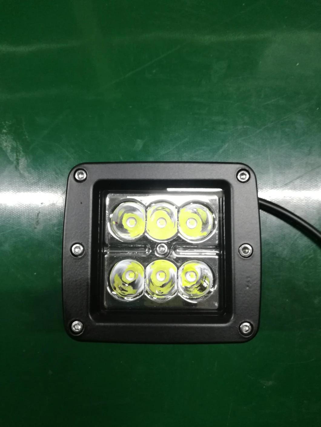 18W LED Work Lights Left & Right PRO-Fit Cage Pillar Side Mount Brackets