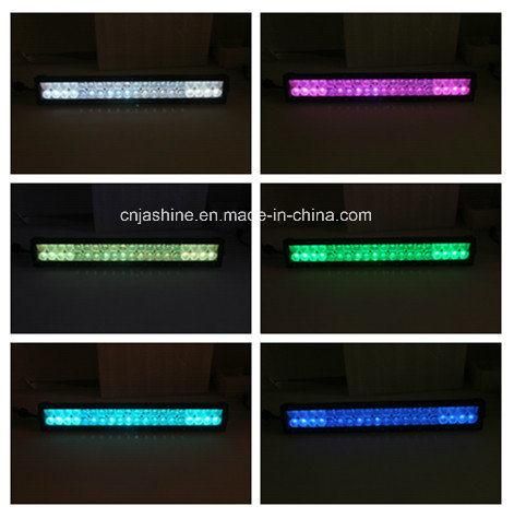 22" 120W RGB LED Light Bar 7D Work Lamp Bluetooth APP& Wire Harness LED Light Bar