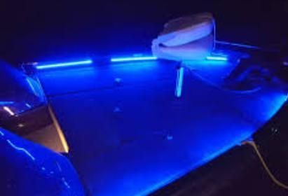 Blue White 8 Inchutility Boat Strip LED Light 12V Marine Waterproof LED Light Bar